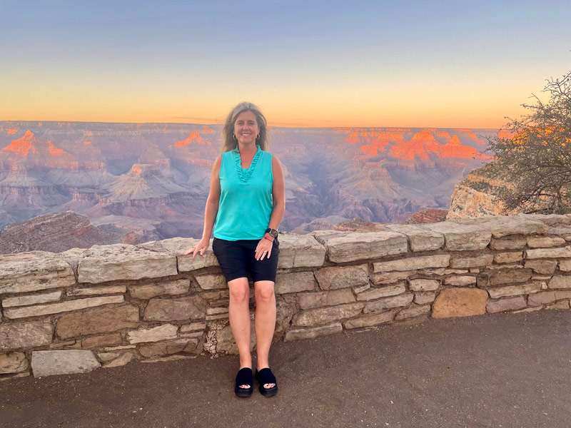 Lisa at the Grand Canyon
